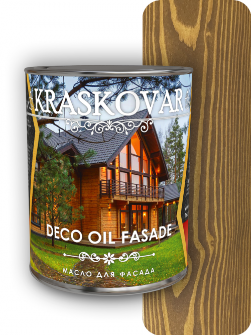 Масло для фасада Kraskovar Deco Oil Fasade Можжевельник 2,2л