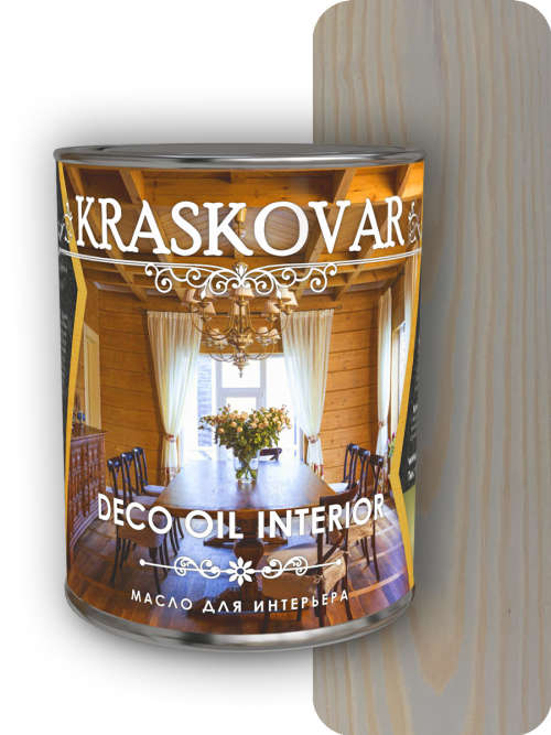 Масло для интерьера Kraskovar Deco Oil Interior Айсберг 2,2л