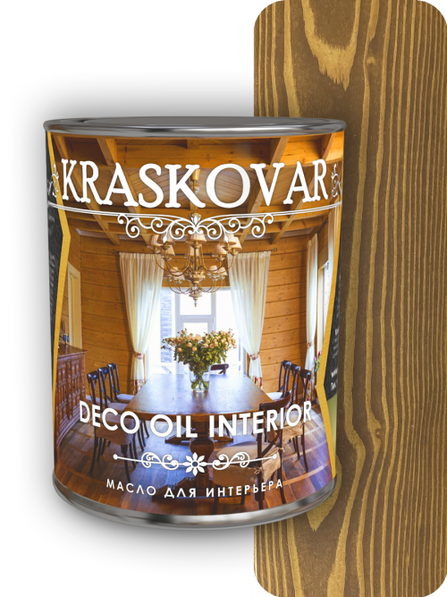 Масло для интерьера Kraskovar Deco Oil Interior Можжевельник 0,75л