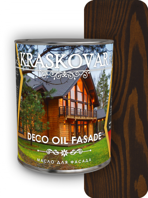 Масло для фасада Kraskovar Deco Oil Fasade Брауни 2,2л