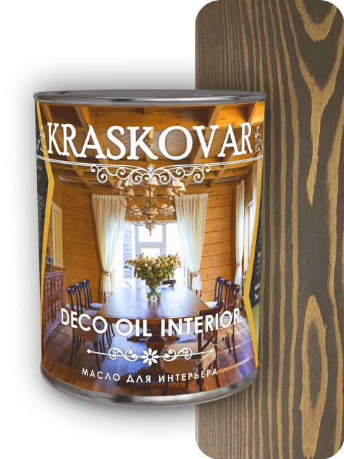 Масло для интерьера Kraskovar Deco Oil Interior Палисандр 0,75л