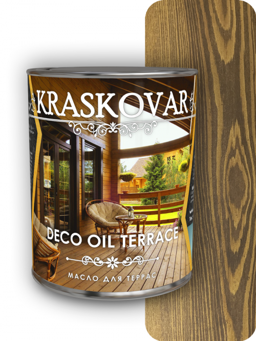 Масло для террас Kraskovar Deco Oil Terrace Орех 2,2л