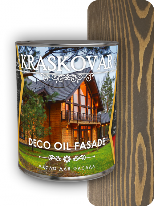 Масло для фасада Kraskovar Deco Oil Fasade Палисандр 0,75л