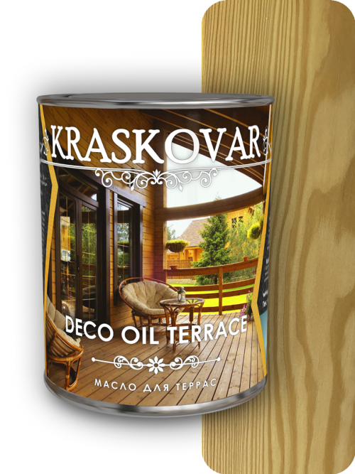 Масло для террас Kraskovar Deco Oil Terrace Бесцветный 2,2л
