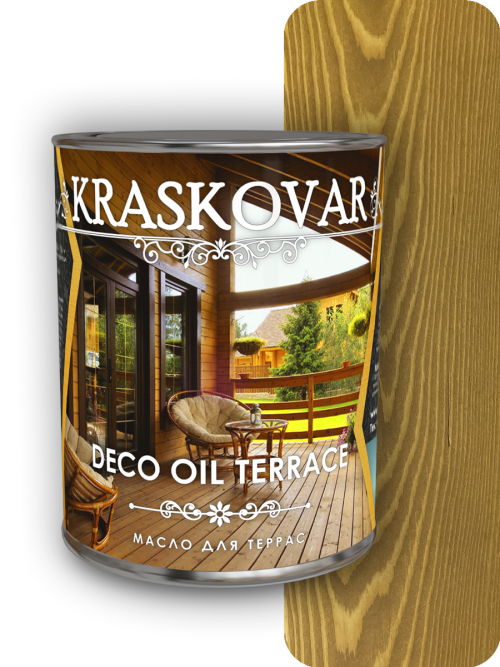 Масло для террас Kraskovar Deco Oil Terrace Дуб 0,75л