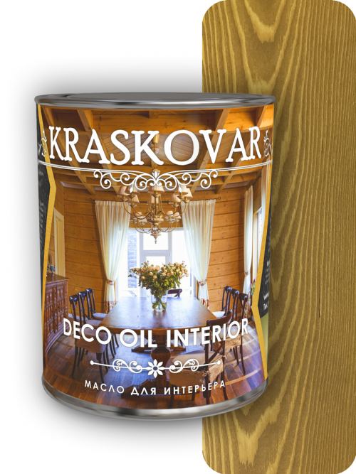 Масло для интерьера Kraskovar Deco Oil Interior Дуб 2,2л