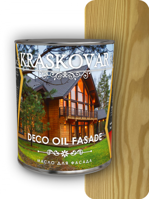 Масло для фасада Kraskovar Deco Oil Fasade Бесцветный 2,2л