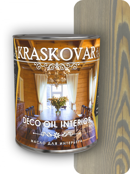 Масло для интерьера Kraskovar Deco Oil Interior Туманный лес 0,75л