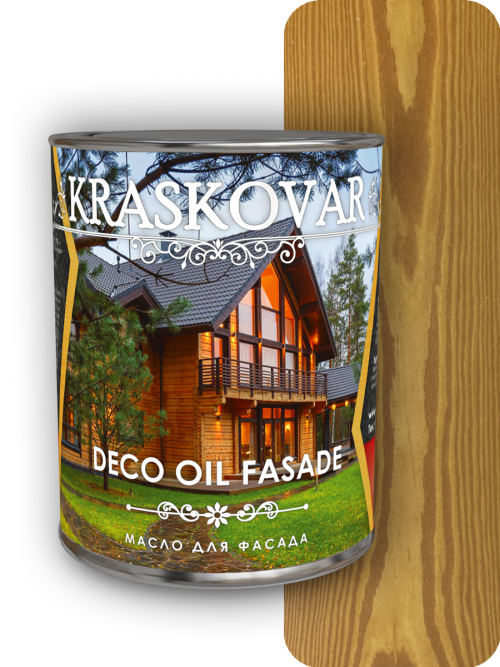 Масло для фасада Kraskovar Deco Oil Fasade Тик 2,2л